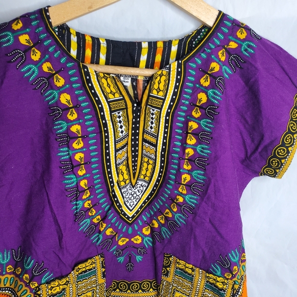 Kids Purple Dashiki - Picture 2 of 7